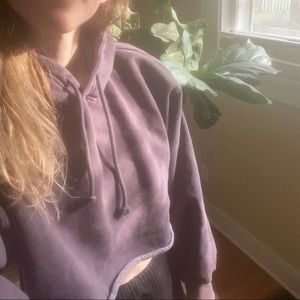 Artizia TNA cropped hoodie - M, mauve
